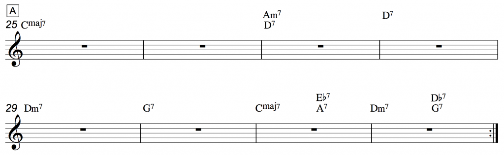 reharmonising a standard