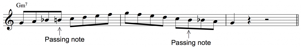 dorian bebop scale