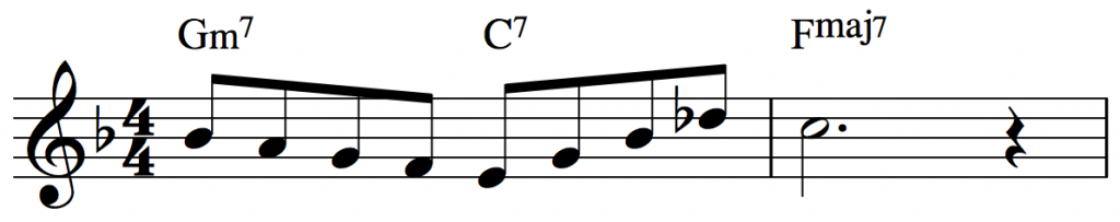 II-V-I sequence in F