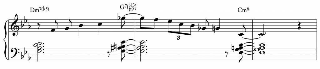 The blues scale in jazz