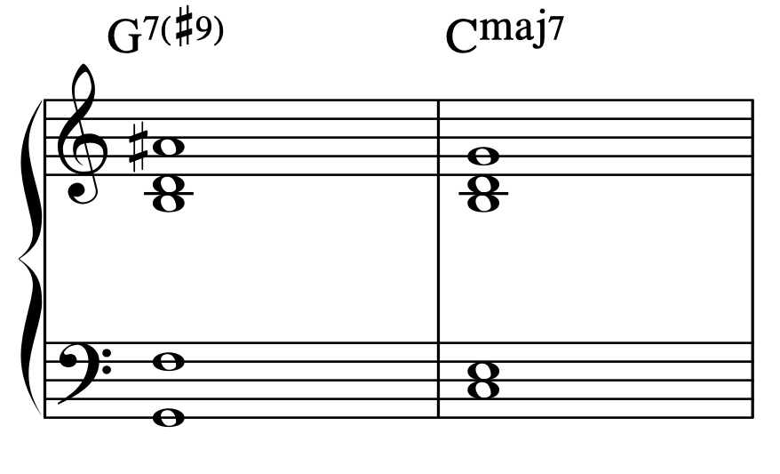 Jazz basics 3: The dominant 7 chord in jazz. V7 #9) moving to 1.