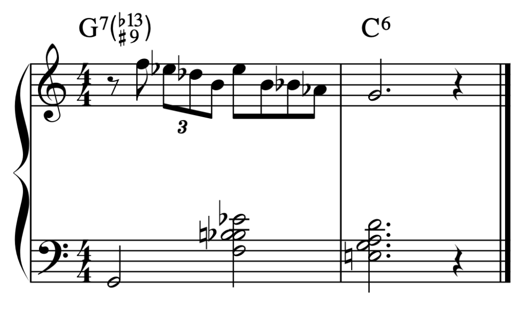 The altered scale of G.