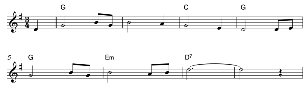 An example of how I teach jazz piano by finding the chords to a simple tune.