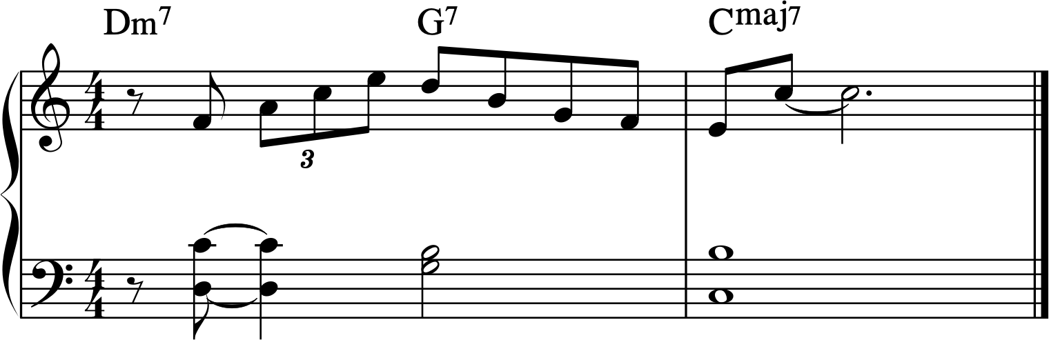 The 251 sequence in C major