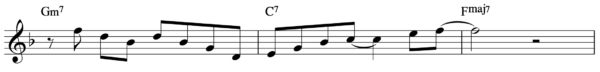 Use the notes from each chord.