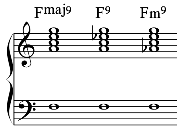 3 9th chords