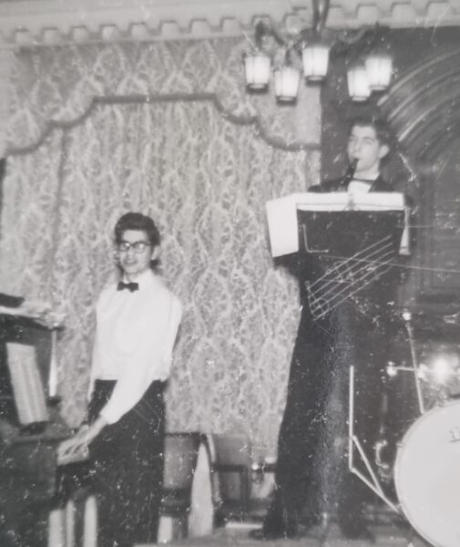 A very young Paul at his first gig learning jazz my way.